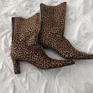 Walter Steiger Brown and Black Heeled Boots